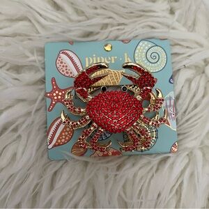 Piper k rhinestone crab claw hair clip brand new